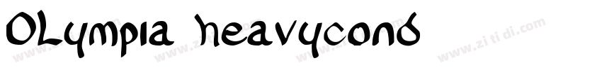 OLympia heavycond字体转换
